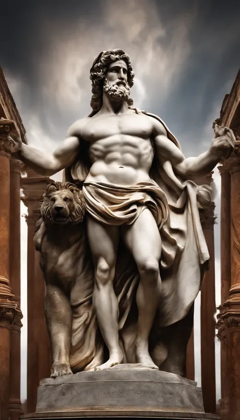 An image of the Roman god Pluto, Deus do Submundo Romano, god Pluto underworld. Roman god of the underworld Pluto.