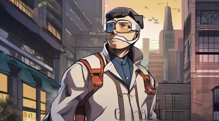 A mysterious man
scientist
Save the city