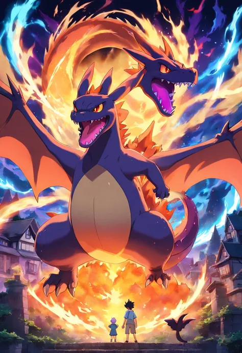 Charizard fusion with gengar