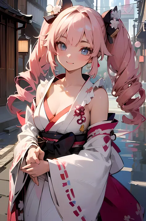 (masterpiece1.5),hyper quality, Hyper Detailed,Perfect drawing,NFSW、Beautuful Women、A slight smil、(((beautiful outfit)))、(((Luxury kimono)))、3D、8K Illustration、(clearface)、Hi-Res、nice background、Japan beautiful background、(((Detailed drawing)))、Perfect Bea...