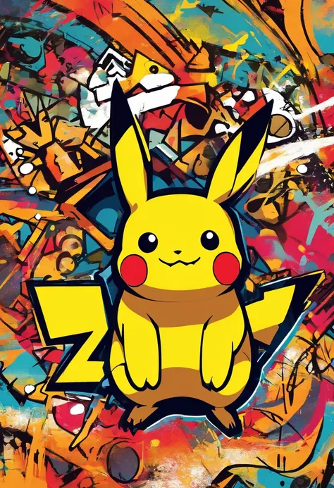 Graffiti style Pikachu wallpaper Poké Ball