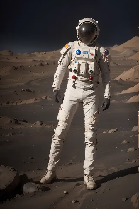 Ultra Realistic astronaut on mars