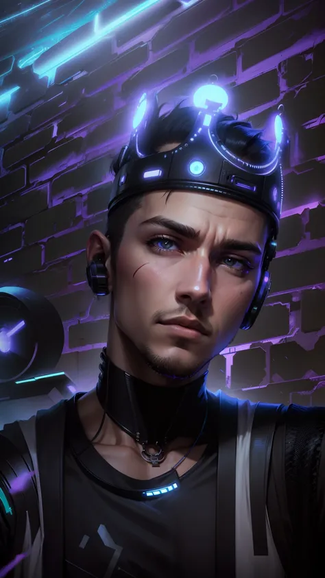 Change background cyberpunk handsome boy, normal face,8k,