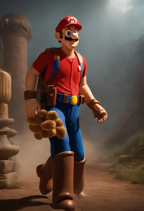 Chris Pratt playing as Super Mario in the new Super Mario live action movie.

(best quality,4k,8k,highres,masterpiece:1.2),ultra-detailed,(realistic,photorealistic,photo-realistic:1.37),portraits,landscape,HDR,studio lighting

In this prompt, Chris Pratt e...