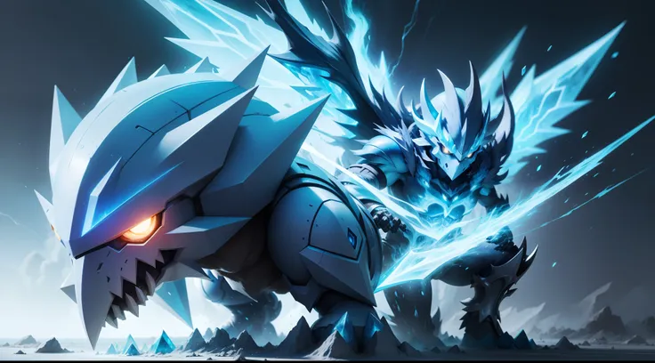 Digimon Elemental Skill Power Ice concept art fantasy