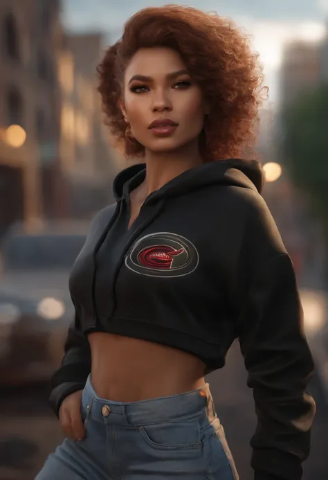 Zendaya photorealistic, ultra realistic,3D, artstation, cgsociety, 8 k, award winning photography of a beautiful woman being held sexually by a Bull n silhouette, :1.0, wearing a hoodie, wearing hip hop clothing hammers and diamonds apparel and Chicago Bul...