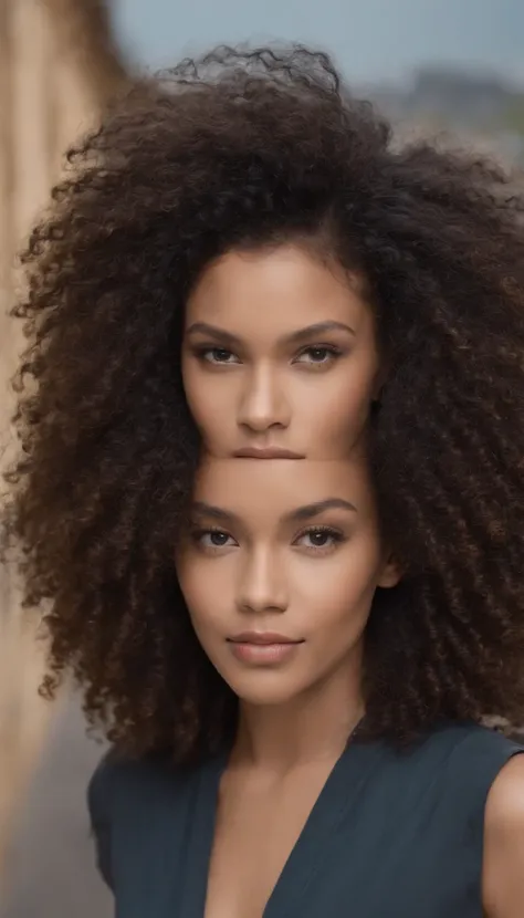 Menina afro-americana de cerca de 25 anos de idade 8 polegadas de cabelo cacheado longo, cabelos cacheados e curtos, cabelo curto preto encaracolado, cabelos curtos e cacheados, franja encaracolado, cabelos cacheados muito curtos, Messy curls, Cabelos Negr...