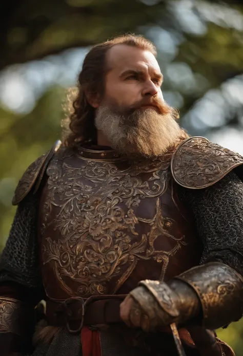 medieval male dwarf knight