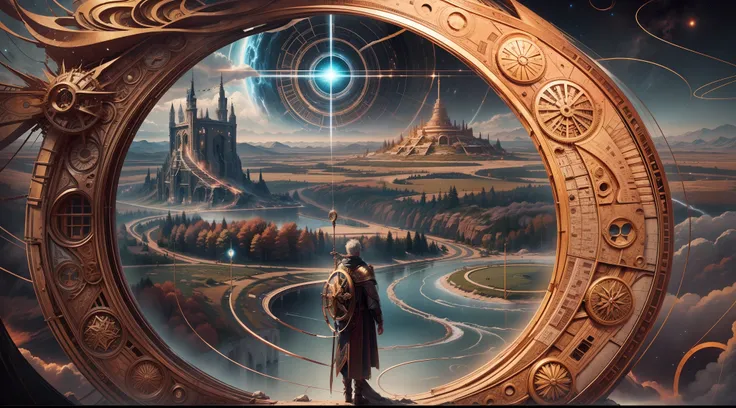 As he traveled back in his past, someone meets him in a Chronos Portal from northern into southern country, river, galaxy, prodigal son, unknown path