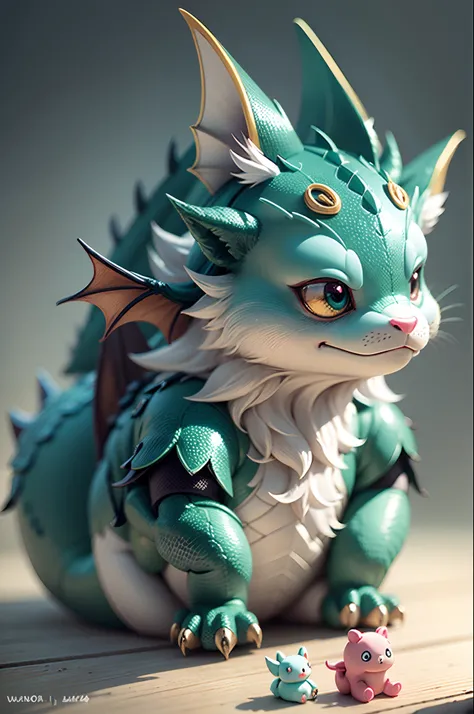 Modern style, kawaii, cute, cute, dragon-shaped toys --auto --s2