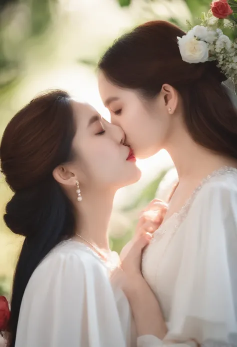 Rebecca and Karen as a sign of friendship、After the Graduation Ceremony、Just the two of us kissed。