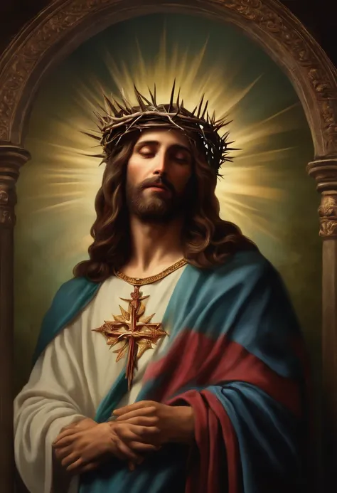 Jesus with crown of thorns