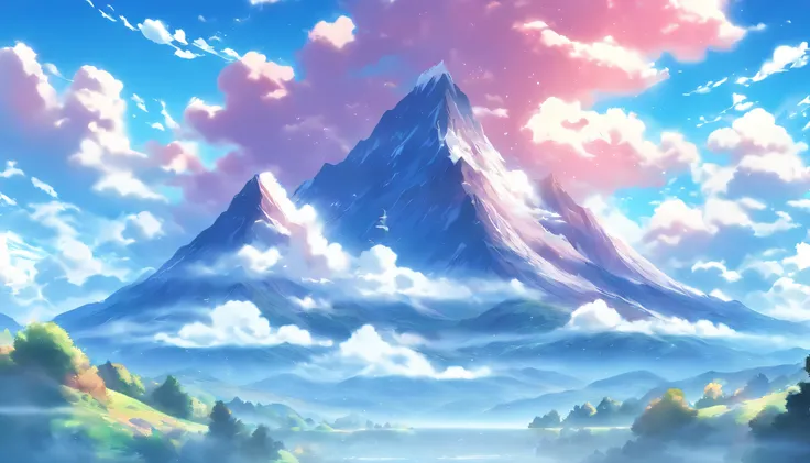 ((anime landscape wallpapers: 1.2, Width 672, Beautiful Art UHD 4K: 0.8), (Anime country landscape, Anime Nature, anime big breast), Anime Cloud, landscape artwork, epic landscapes), (Anime style art style, Detailed landscape, Beautiful fluffy clouds: 1.2,...