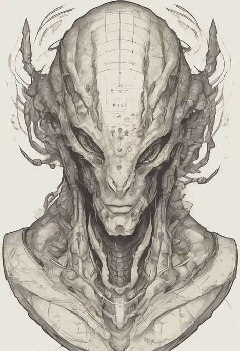 alien portrait (upper body:1.5)