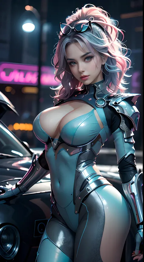 motor irreal:1.4,UHD,La mejor calidad:1.4, fotorrealista:1.4, textura de la piel:1.4, obra maestra:1.8,obra-prima, mejor calidad, 1girl, Chica Ives, mecha, beautiful lighting, (neon light: 1.2), (noche: 1.5), "obra-prima, mejor calidad, 1chica, Retrato de...