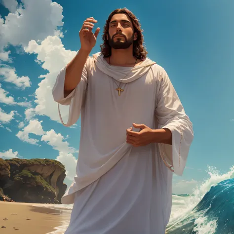 Jesus, atravessando o mar