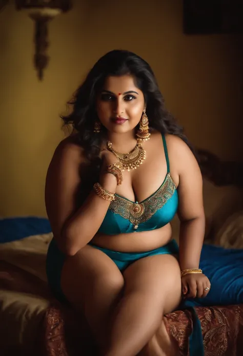 A beautiful chubby plus size girl in bra and panty from Kanpur India