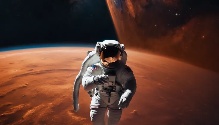 Image of an astronaut in space