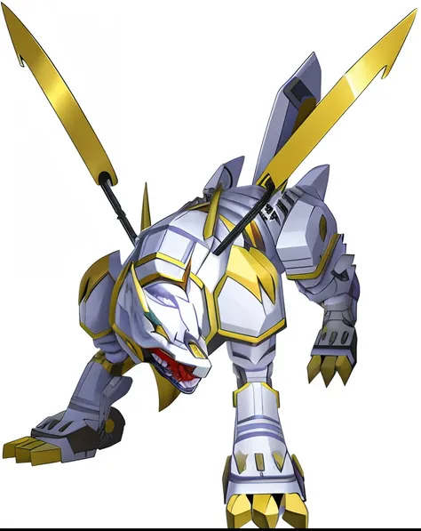 digimon white zoid wolf power skill concept art fantasy