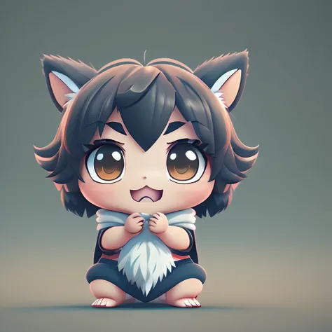 Pokemon Cute Little Ultra Realistic Anime Simonk, Chibi,without background、 adorable and fluffy, Logo Design, comic strip, cinematic lighting effect, A charming, 3D vector art, Cute and quirky, Fantasyart, bokeh dof, handdraw, digitial painting, Soft light...