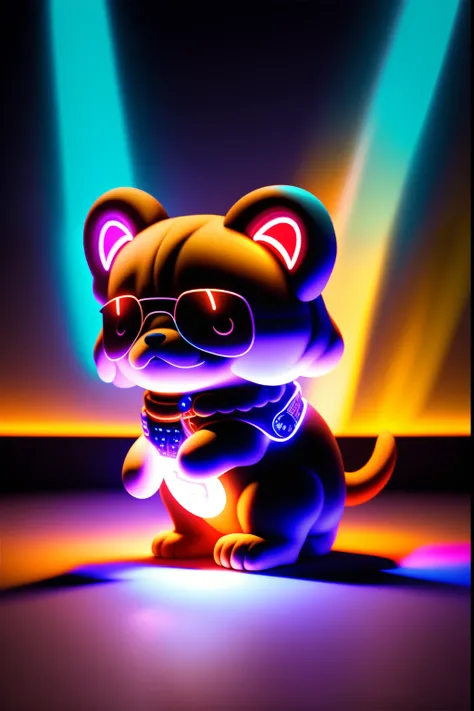 This is a photographic tip full of rock n roll，Featuring rock puppies： Welcome to the of this rock world！This eye-catching photo shows the unique charm of a rock puppy，Combining music with passion，Take you into a vibrant and rhythmic rock party。 To create ...