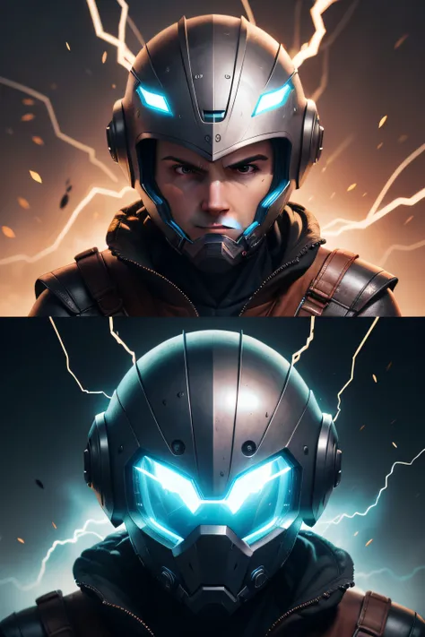 Hero helmet with electric powers