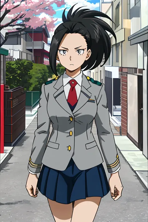 [momo yaoyorozu], [boku no hero academia], ((masterpiece)), ((solo portrait)), ((high definition)), ((anime)), ((kohei horikoshi...