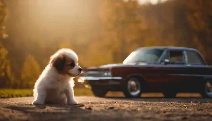 Rock puppy，Rock music，plays the guitar，DJ，o cachorrinho，hippy，full bodyesbian，pointy footwear，ball room，crowd of，Focus on the puppy，OC renderer