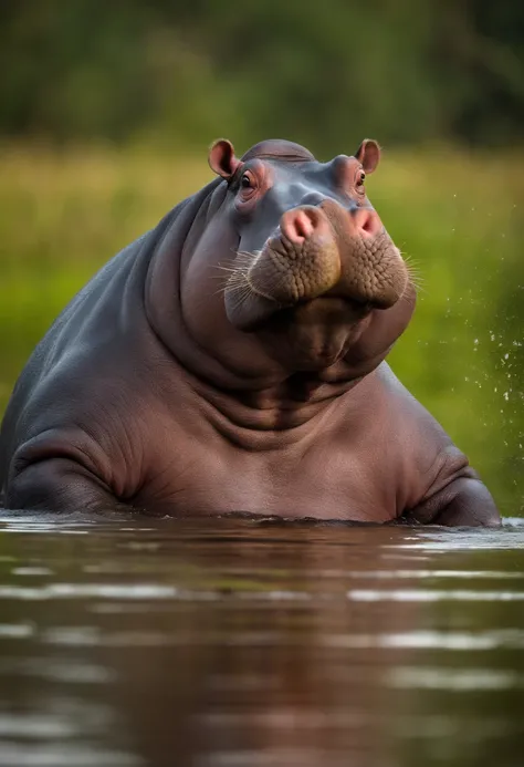 Hippo doing exercise