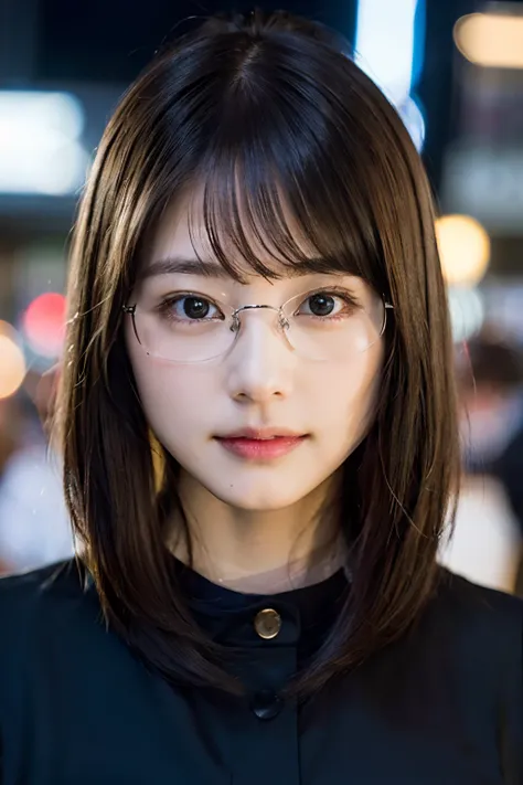 (8K、Raw photography、top-quality、​masterpiece:1.2)、(realisitic、Photorealsitic:1.37)、ultra-detailliert、超A high resolution、女の子1人、see the beholder、beautifull detailed face、A smile with a little visible teeth、Constriction、(Slim waist) :1.3)、((Recruit suit))、Bea...