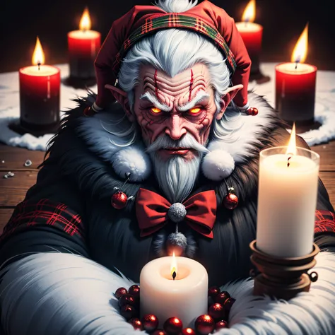 krampus, Christmas, evil, winter, cold, candles, evil elves,