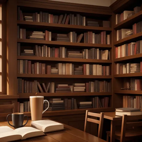 Coffee and Books: Pair your coffee with a stack of books or a cozy reading nook for a warm, inviting atmosphere.