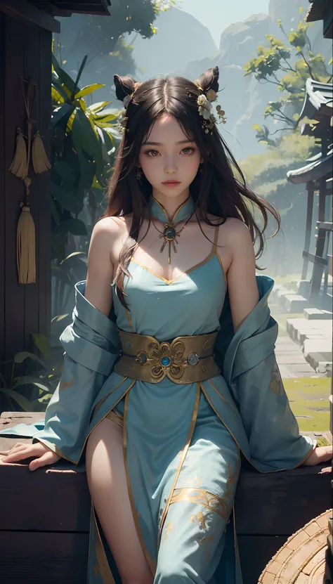 (1girl:1.3),solo,__body-parts__,
official art, unity 8k wallpaper, ultra detailed, beautiful and aesthetic, beautiful, masterpiece, best quality,Fantastical Atmosphere, Calming Palette, Tranquil Mood, Soft Shading,
Miko priestess, charm spell, talisman fam...