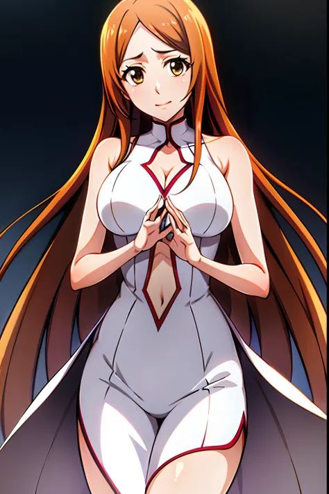 Stunning Orihime Inoue, Ethereal depiction with vivid colors, exquisitedetails, And breathtaking light.