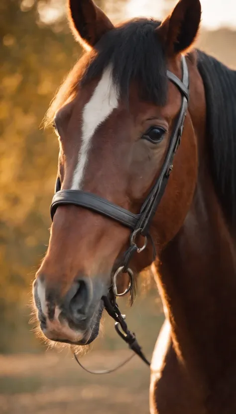 jovem 20 anos, cavalo, retrato, realista, olhar profundo