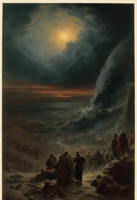 Apocalypse: the final battle, illustration by gustave dore