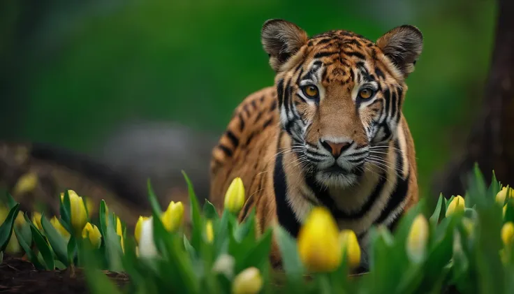 tulisan animals dengan banyak hewan,laatar belakang hutan yang hijau dan sungai