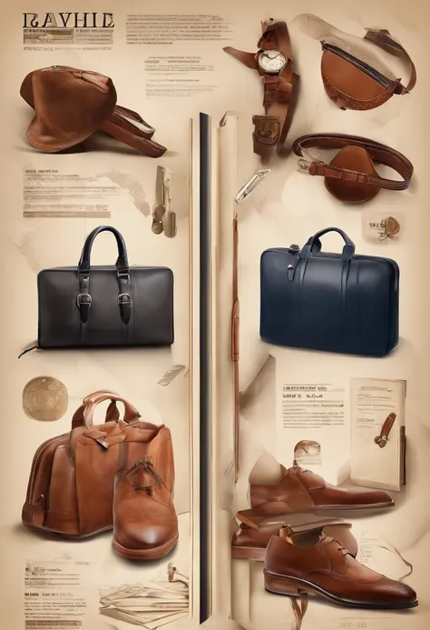 Leather goods advertising