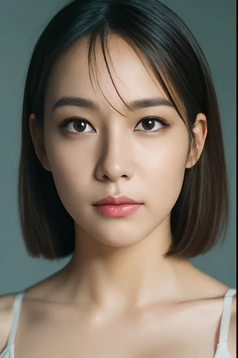 High quality, Shiny skin, (masutepiece:1.4), (8K, Photorealsitic, Raw photo, Best Quality: 1.4), japanes, (1girll), Beautiful face, (Realistic face:1.4), Beautiful hairstyle, Beautiful detailed eyes, (Best Ratio Eyes:1.5), Attractive, hight resolution, Ult...