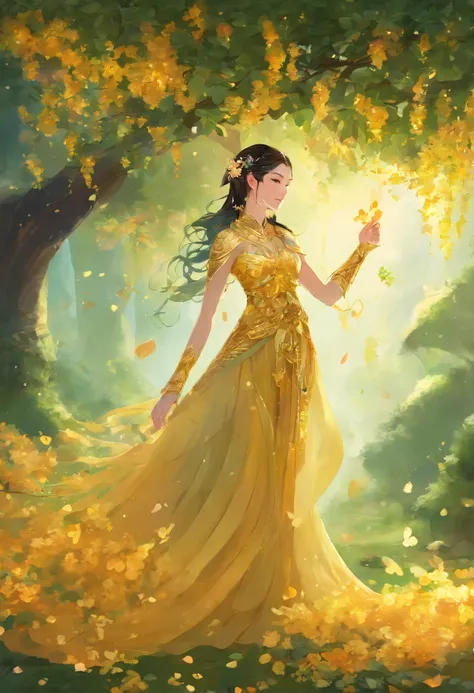 sweet osmanthus，The flowers are petite，Dense，Clusters are connected to clusters，Look from afar，It seems that the green leaves are dotted with broken gold，in a sunbeam，Osmanthus trees full of osmanthus flowers，Shimmering with golden light，Particularly dazzl...