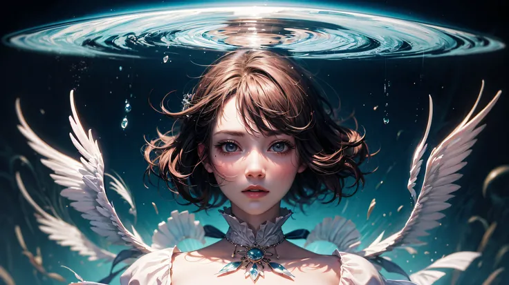 Alice in Waterland, Ultra High Resolution,Ultra detailed, Masterpiece, beautyfull,