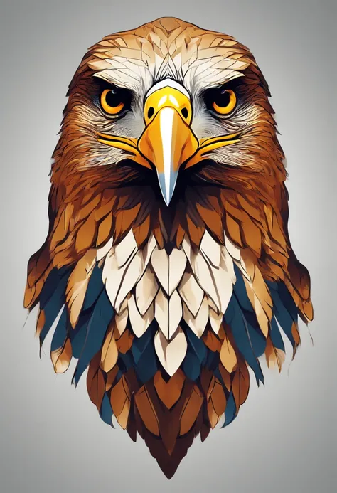 there is a drawing, Eagle Head, beak of an eagle, arte vetorial, uses the wireless symbol,  low polygons illustration, vetor behance hd jesper ejsing, an eagle