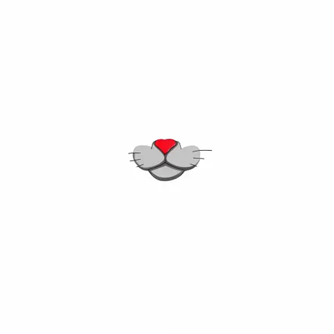 A closeup of a cats face with a red heart in the middle, Papel de parede amoled, papel de parede do iphone, com um fundo preto, papel de parede do telefone, fundo do telefone, papel de parede do telefone hd, papel de parede do telefone hd, papel de parede ...