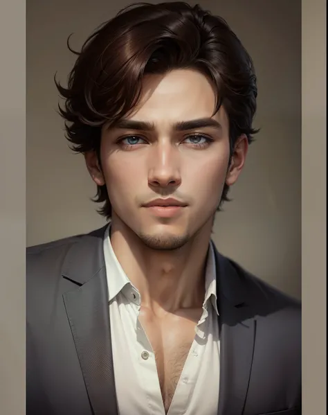 Change background handsome boy realistic face