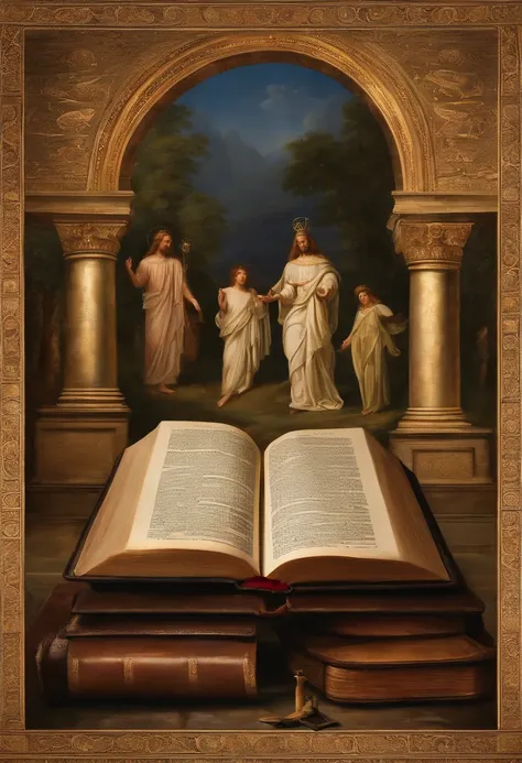 "Por favor, create a high-definition image of the Holy Bible that captures the reverence and spiritual significance of this holy book. The image must convey the historical and religious importance of the Bible, presenting it in a dignified and respectful m...