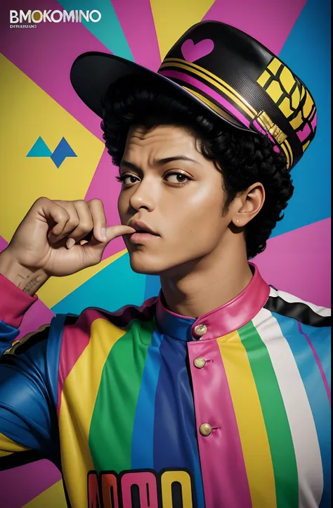 (Bruno MARS),  Eduardo Kobra ,Romero Brito,The Filling Twins ,multidimensional geometric wall PORTRAIT, arte, Chibi,
Yang08k, lindo, Colouring,
Primary works, qualidade superior, melhor qualidade, Arte Oficial, Beautiful and Aesthetic, 32k