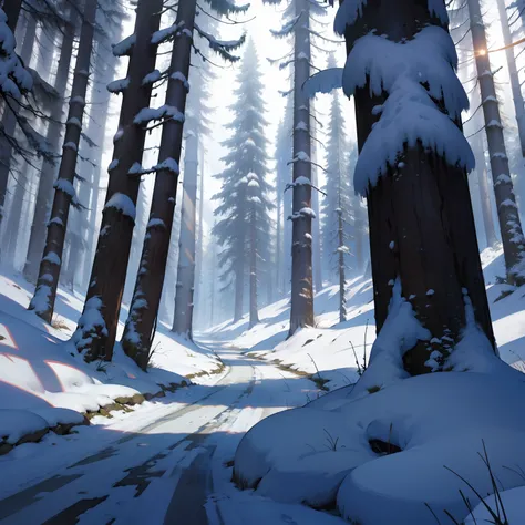 Snowy forest