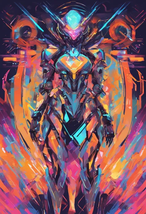 (female Protogen),cyberpunk,mechanical,glowing eyes,metallic surface,digital display,advanced technology,futuristic,neon lights,electromagnetic field,sharp edges,streamlined design,digital organism,biomechanical,mysterious atmosphere,glass visor,enhanced s...