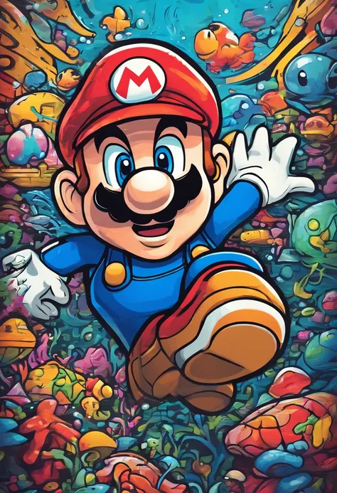 Underwater Mario