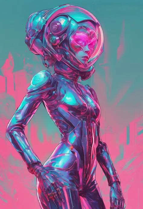 (female Protogen),cyberpunk,mechanical,glowing eyes,metallic surface,digital display,advanced technology,futuristic,neon lights,electromagnetic field,sharp edges,streamlined design,digital organism,biomechanical,mysterious atmosphere,glass visor,enhanced s...